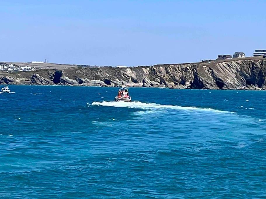 2Bed With Pool & Sea View Apartment New Quay Exterior foto